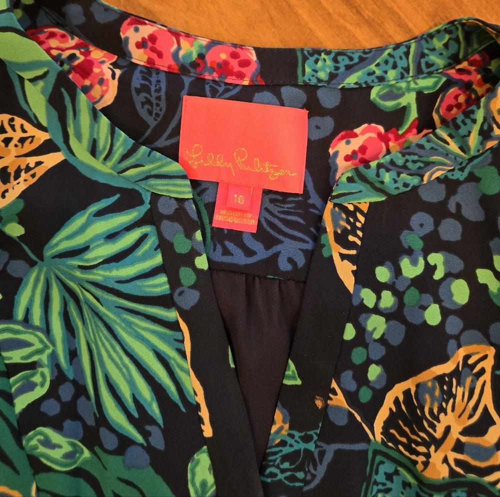 Lilly Pulitzer Gabriel Dress Size 10 Like New - Picture 2 of 3